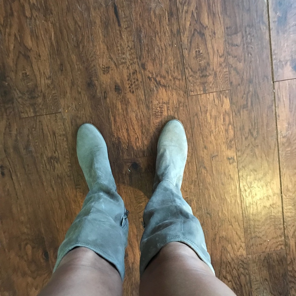 Calvin Klein Microfiber Over the Knee Boots